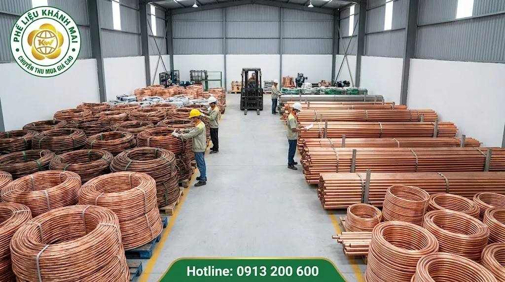 Dây đồng và ống đồng được phân loại trước khi bàn giao