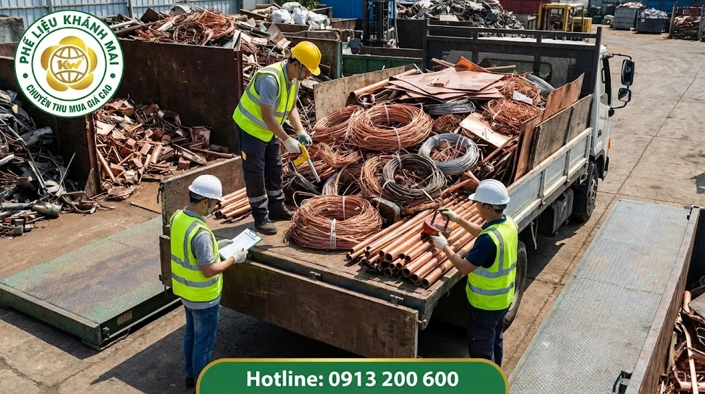Kiểm tra nguồn hàng đồng phế liệu trước khi vận chuyển