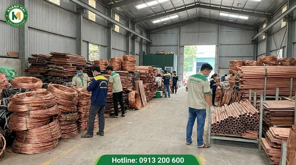 Phế Liệu Khánh Mai trực tiếp thu mua đồng phế liệu tại kho xưởng