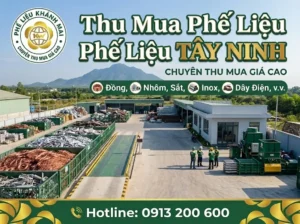 Dịch vụ Thu mua phế liệu Tây Ninh giá cao, tận nơi