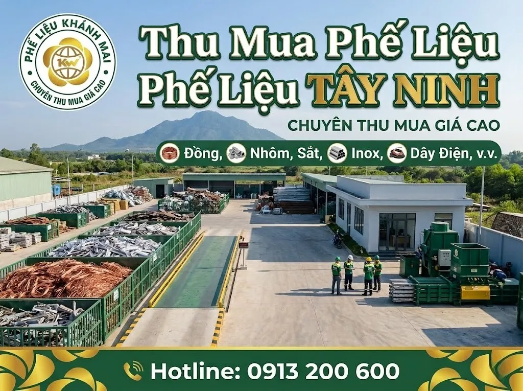Dịch vụ Thu mua phế liệu Tây Ninh giá cao, tận nơi