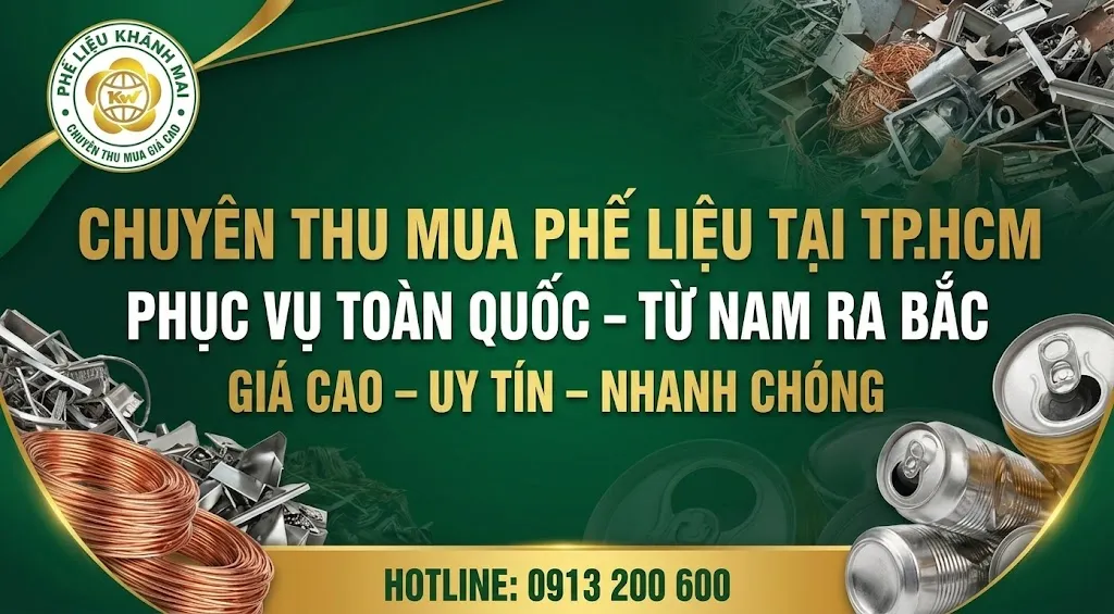 Thu mua phế liệu giá cao tại TPHCM và toàn quốc