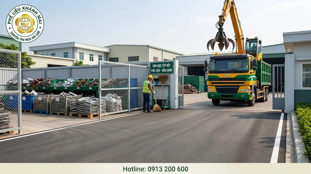 Dọn lối đi và khu vực tập kết trước khi xe thu gom đến