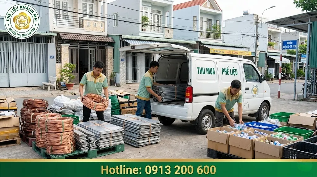 Hỗ trợ bốc xếp phế liệu quận 12 gọn gàng khi thu gom tại chỗ