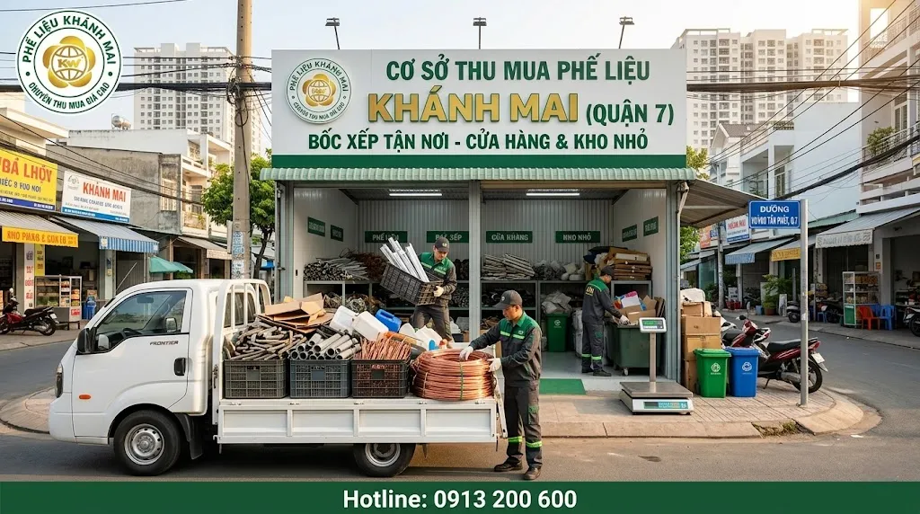 Hỗ trợ bốc xếp và thu gom phế liệu tại quận 7