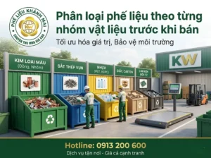 Hướng dẫn cách phân loại phế liệu trước khi bán theo từng nhóm vật liệu