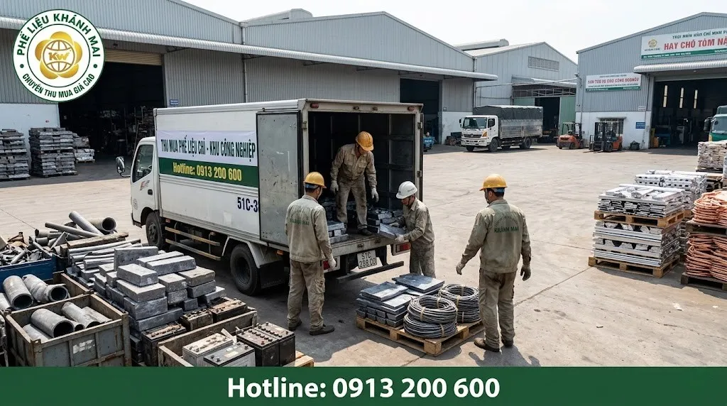 Thu gom chì phế liệu từ kho xưởng và khu công nghiệp