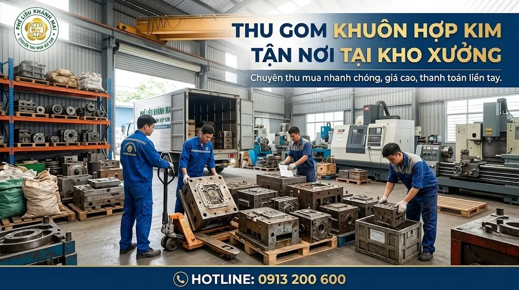 Thu gom khuôn hợp kim tận nơi tại kho xưởng