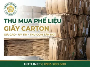 Dịch vụ thu mua phế liệu giấy carton giá cao tại tphcm