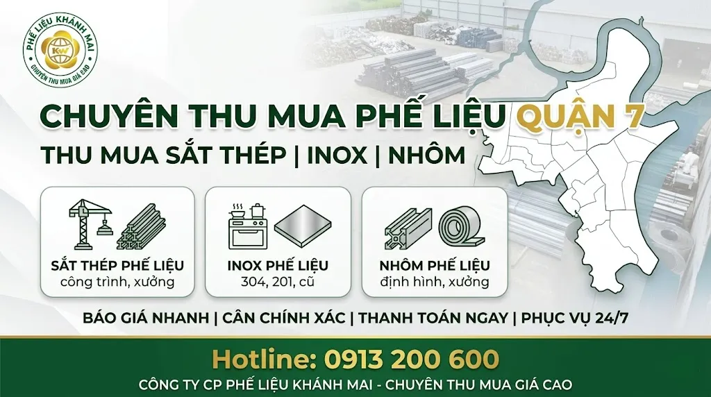 Thu mua đồng sắt nhôm inox tại quận 7