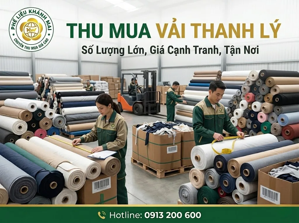 Dịch vụ thu mua vải thanh lý tận nơi tại TPHCM