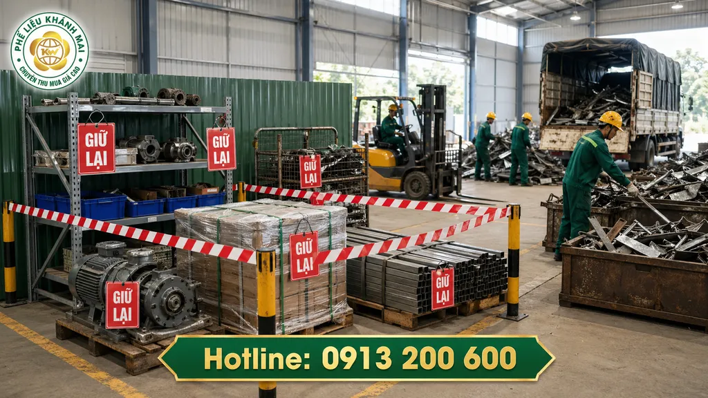 Đánh dấu hàng giữ lại để tránh lấy nhầm khi thanh lý phế liệu kho xưởng