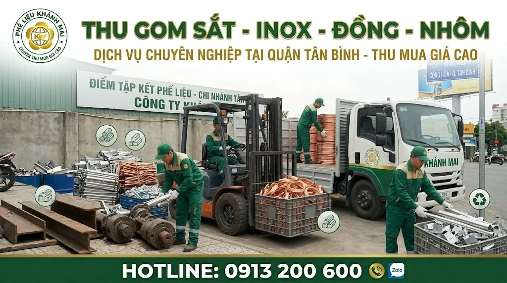 Thu gom sắt inox đồng nhôm tại quận Tân Bình