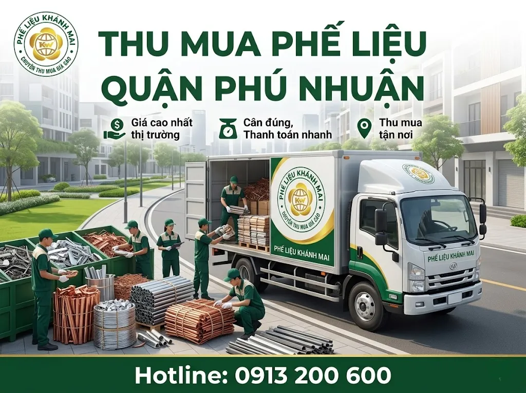 Dịch vụ thu mua phế liệu Phú Nhuận giá cao