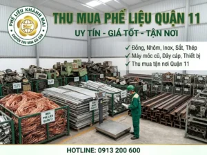 Dịch vụ thu mua phế liệu quận 11 giá cao