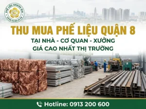 Dịch vụ thu mua phế liệu quận 8 giá cao