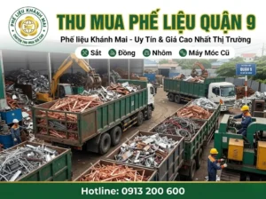 Thu mua phế liệu quận 9 tận nơi, báo giá nhanh