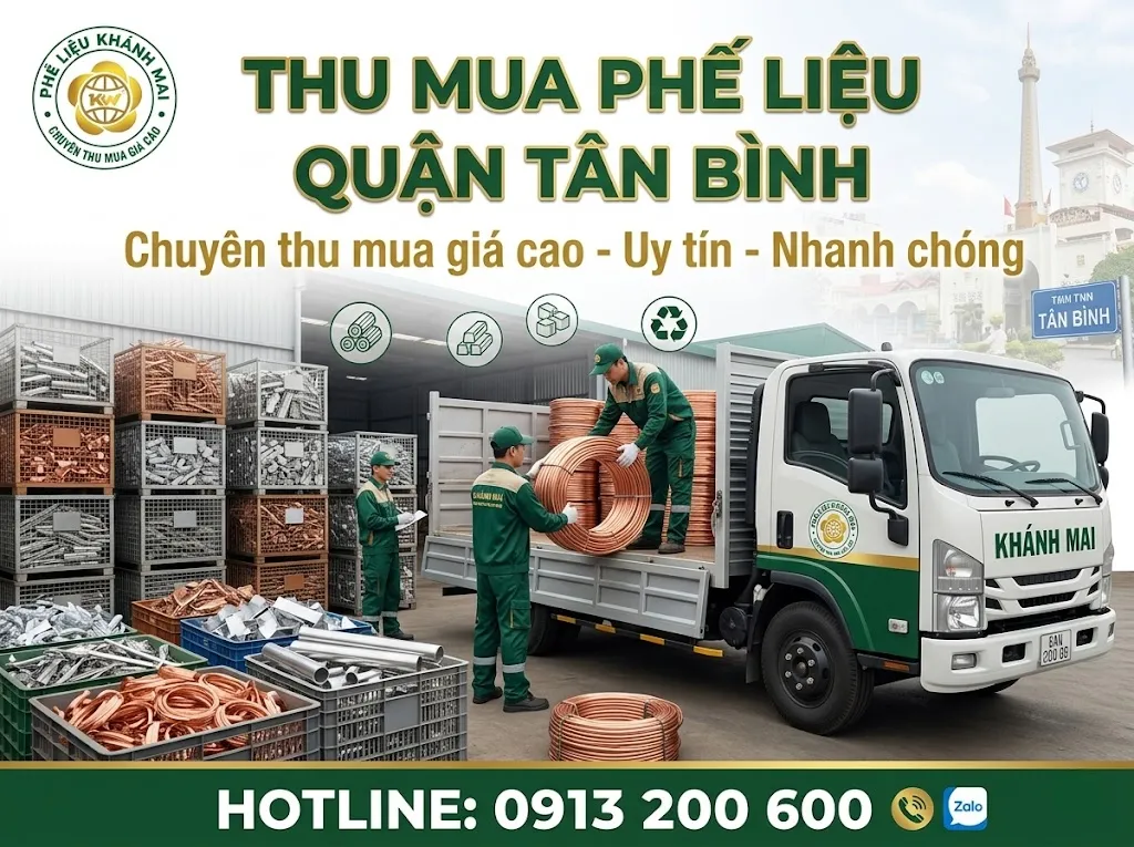 Dịch vụ Thu mua phế liệu Tân Bình giá cao