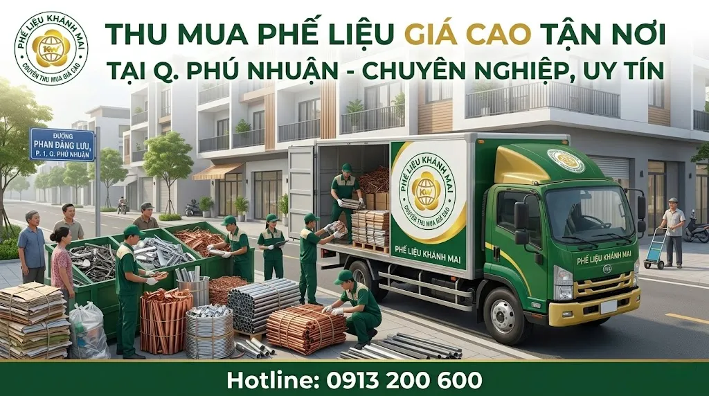 hu mua phế liệu quận Phú Nhuận tận nơi tại nhà dân và cửa hàng