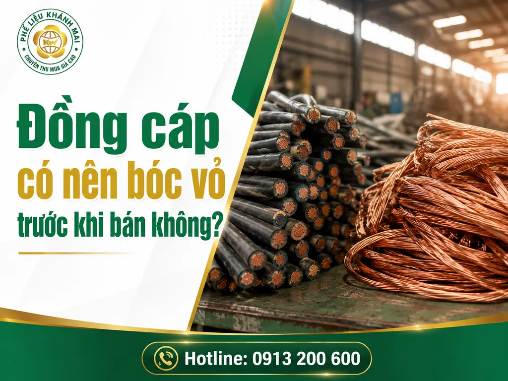 Đồng cáp có nên bóc vỏ trước khi bán không?