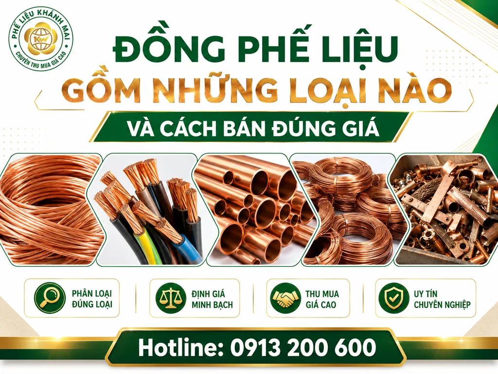 Đồng phế liệu gồm những loại nào và cách bán đúng giá