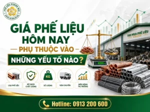 Giá phế liệu hôm nay phụ thuộc vào loại hàng và thị trường