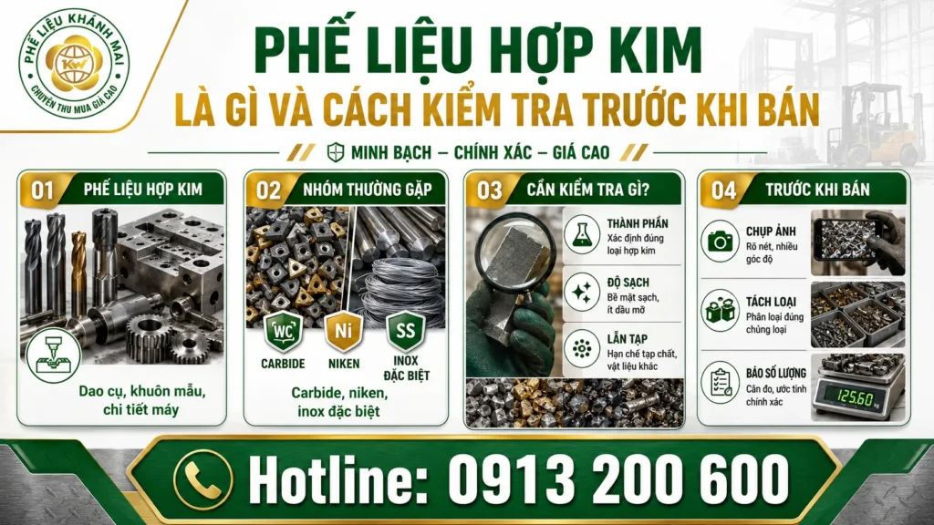 Phế liệu hợp kim là gì và cách kiểm tra trước khi bán
