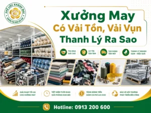 Xưởng May Có Vải Tồn, Vải Vụn, Phụ Liệu Cũ Nên Thanh Lý Ra Sao