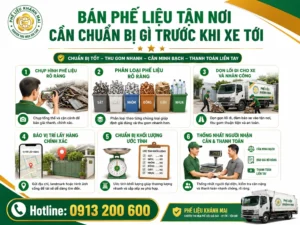 án phế liệu tận nơi cần chuẩn bị gì trước khi xe tới