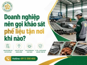 Khi nào doanh nghiệp nên gọi khảo sát phế liệu tận nơi?