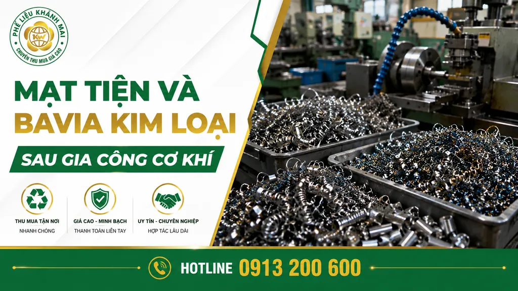 Mạt tiện và bavia kim loại phát sinh sau gia công cơ khí