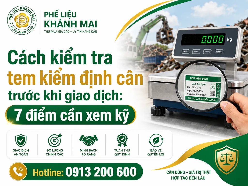 Cách kiểm tra tem kiểm định cân trước khi giao dịch: 7 điểm cần xem kỹ