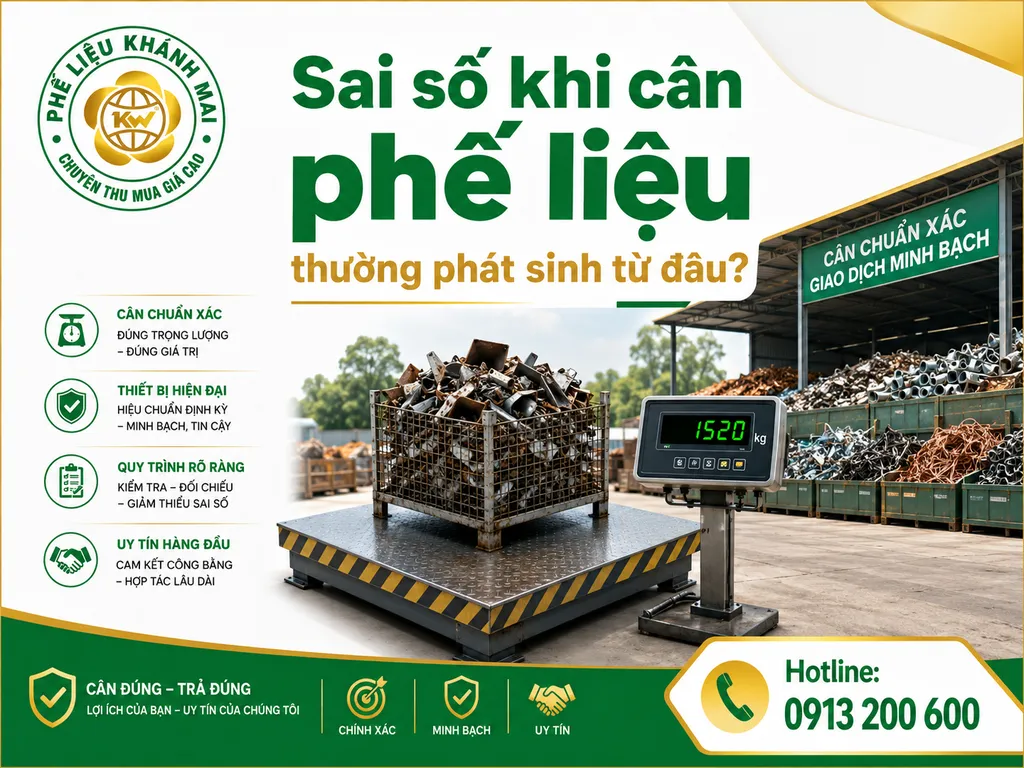 Sai số khi cân phế liệu thường phát sinh từ đâu